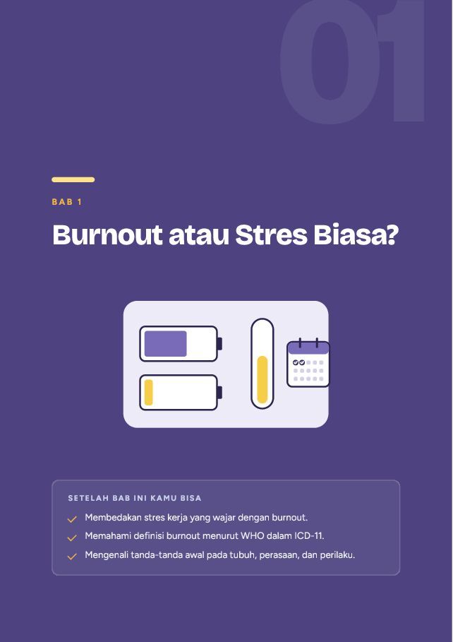 Contoh halaman Atasi Burnout dan Stres Kerja