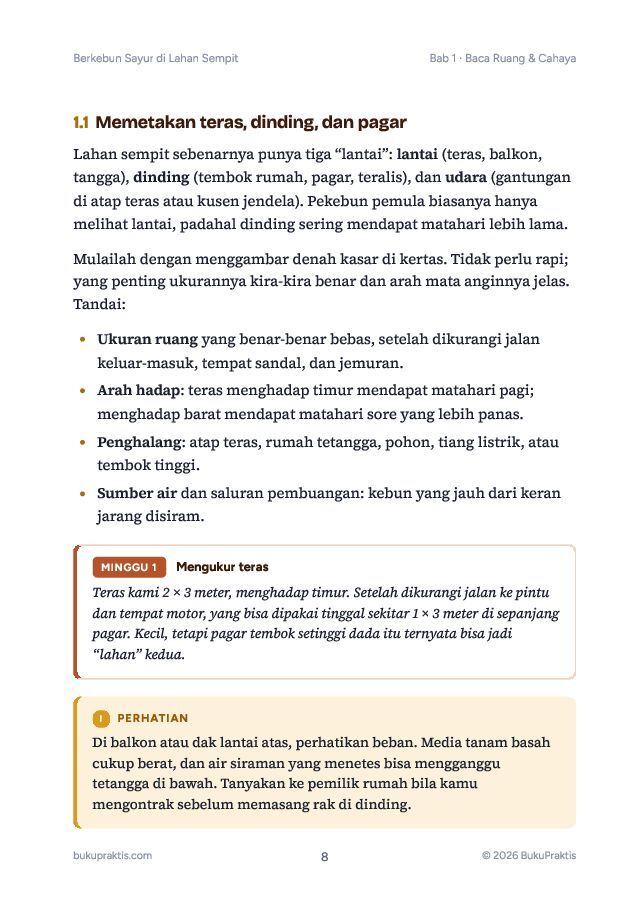 Contoh halaman Berkebun Sayur di Lahan Sempit