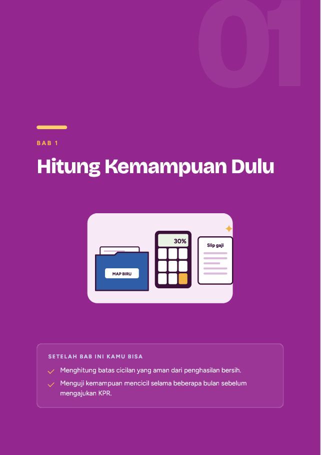 Contoh halaman KPR Pertama dengan Gaji UMR