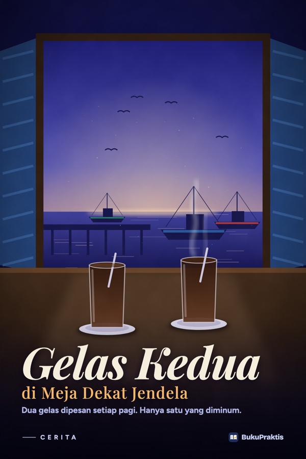 Sampul Gelas Kedua di Meja Dekat Jendela