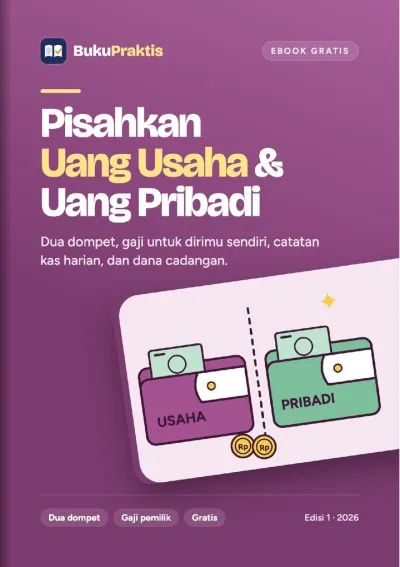 Sampul Pisahkan Uang Usaha & Uang Pribadi